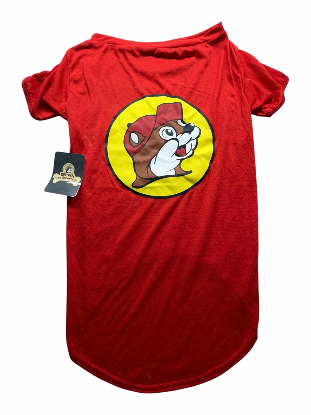 Buc-ee’s Pet Essentials Dog T-Shirt Red Logo XXL 2XL NWT Beaver Texas
